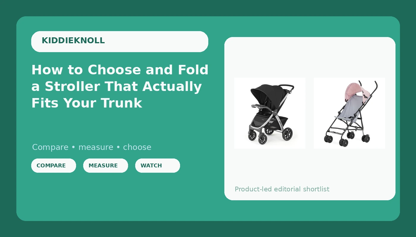 How to Choose and Fold a Stroller That Actually Fits Your Trunk